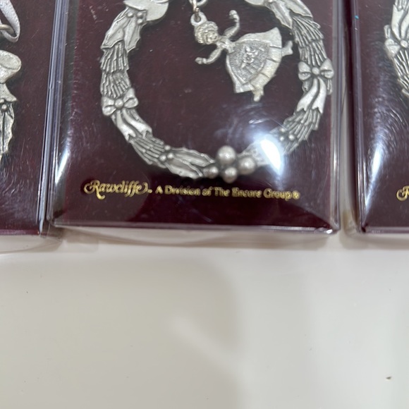 NIB Vintage Rare 12 Days of Christmas Peweter Ornaments - Picture 4 of 5